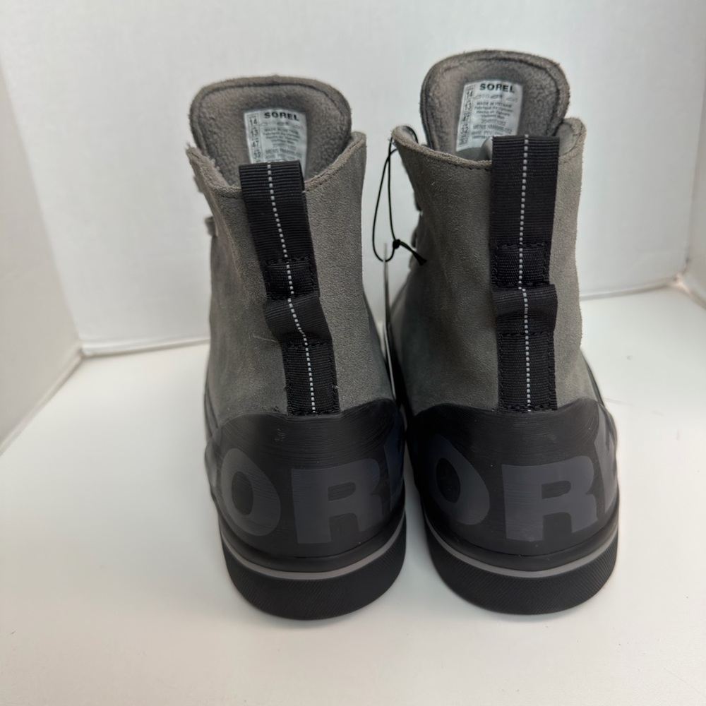 Sorel Boots Cheyanne Metro II High Top Sneakers Waterproof Insulated Grey Black - Picture 4 of 9